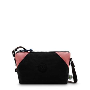 Bolsos Cruzados Kipling Art Extra Small Negros Rosas | MX 1081OK